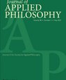 Forsiden af Journal of Applied Philosophy, Wiley, onlinelibrary.wiley.com