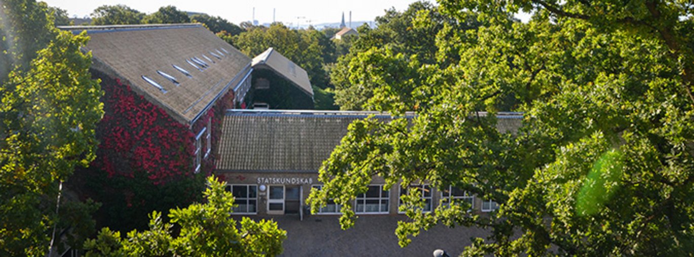 Instituttets bygninger sæt ovenfra Foto: Aarhus BSS