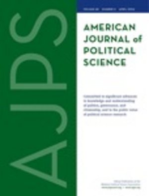 Front page of American Journal of Political Science