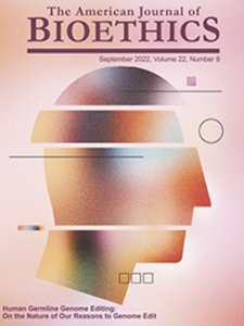 Joona Räsänen & Anna Smajdor (2022) Epigenetics, Harm, and Identity, The American Journal of Bioethics. Cover of The American Journal of Bioethics online version of record before inclusion in an issue.  Rights: The American Journal of Bioethics