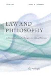 Front page of Law and Philosophy, rights Springer Nature Front page of Law and Philosophy, rights Springer Nature