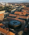 luftfoto af bygninger, universitet, farver