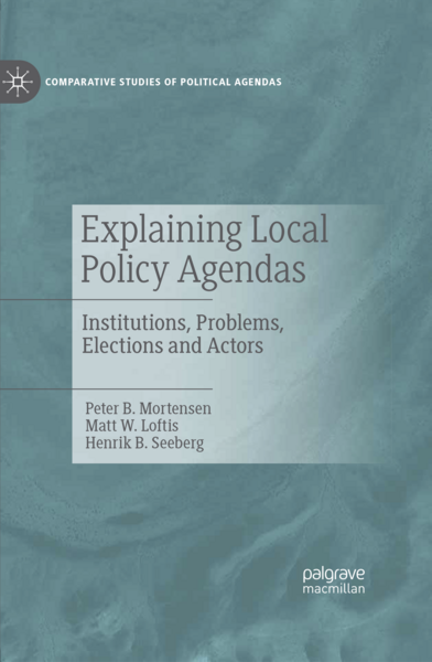 Explaining Local Policy Agendas. Photo: Palgrave MacMillan